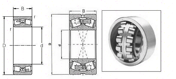 Spherical roller bearings 22213 EK