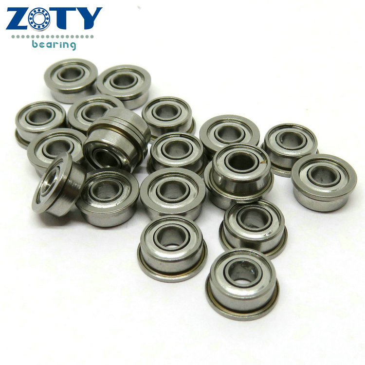2x7x3.5mm F692XZZ mini flanged ball bearings F692