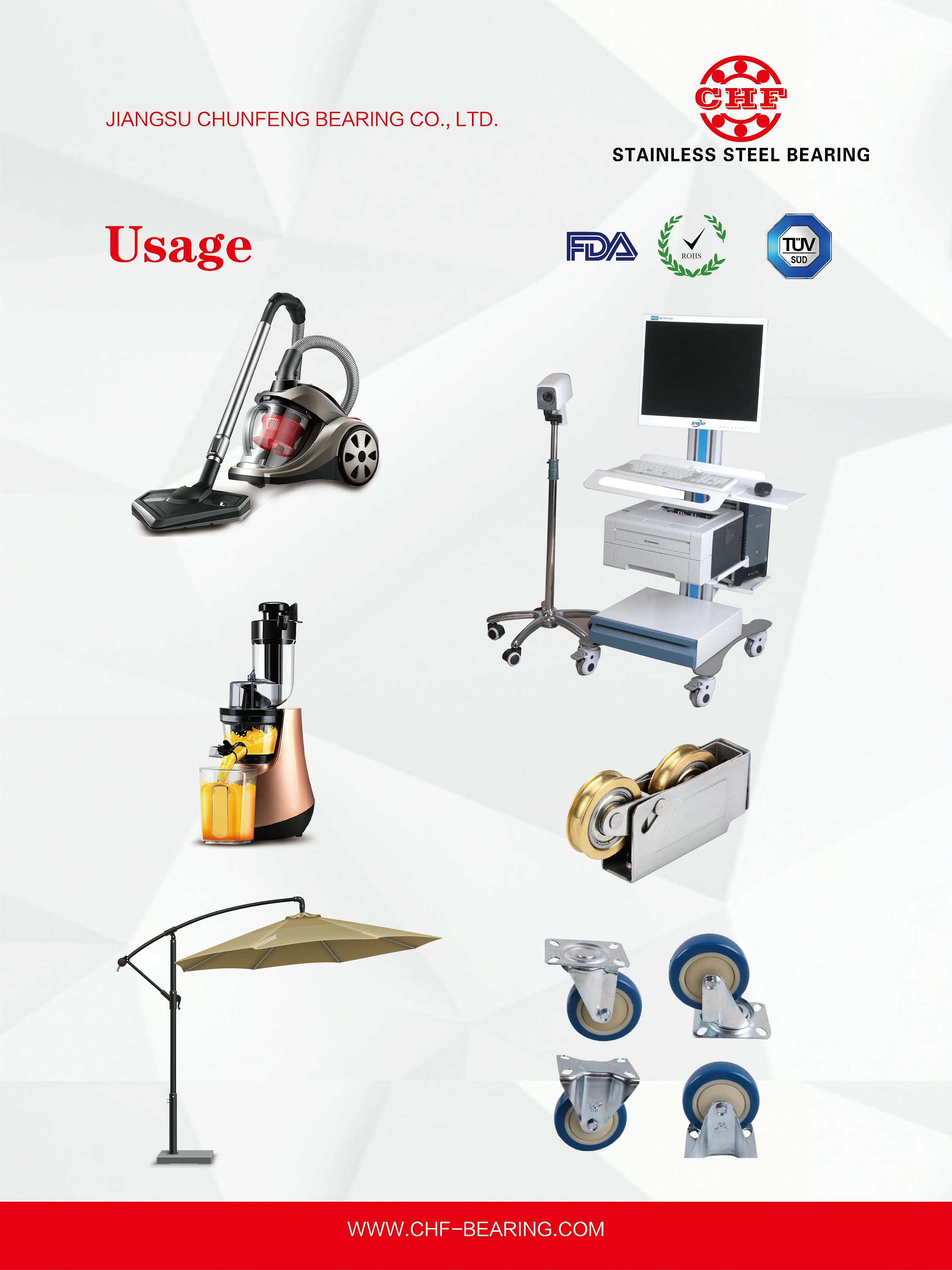 Application 10 of stainless steel bearing