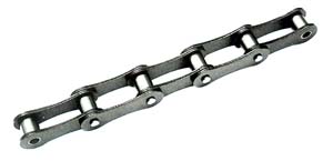 Double pitch conveyor roller chains