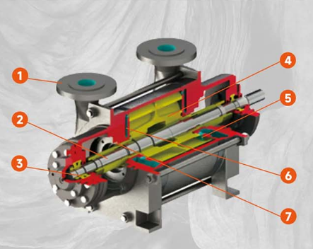 Structural features of pump