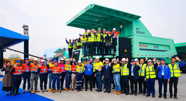 Tongli Heavy Industry 91t battery-swap wide-body mining truck will serve Rio Tinto Group 2