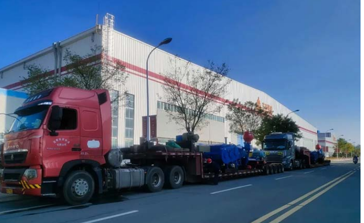  Mud pump products manufactured by LSIEC are continuously shipped