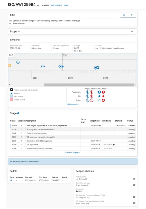 China’s 6th Proposed International Standard in Rolling Bearing Field Successfully Approved China’s 6th Proposed International Standard in Rolling Bearing Field Successfully Approved